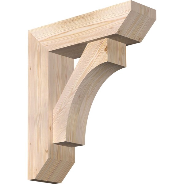 Ekena Millwork Westlake Slat Smooth Bracket w/ Offset Brace, Douglas Fir, 7 1/2"W x 26"D x 30"H BKT0806X26X30WTL06SDF - main